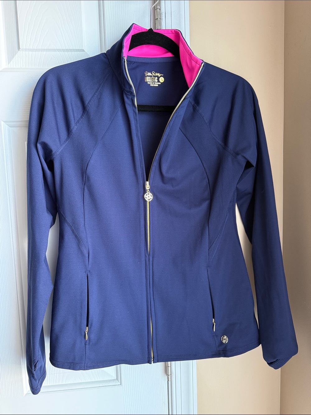 Lilly Pulitzer Luxletic Navy Jacket size S